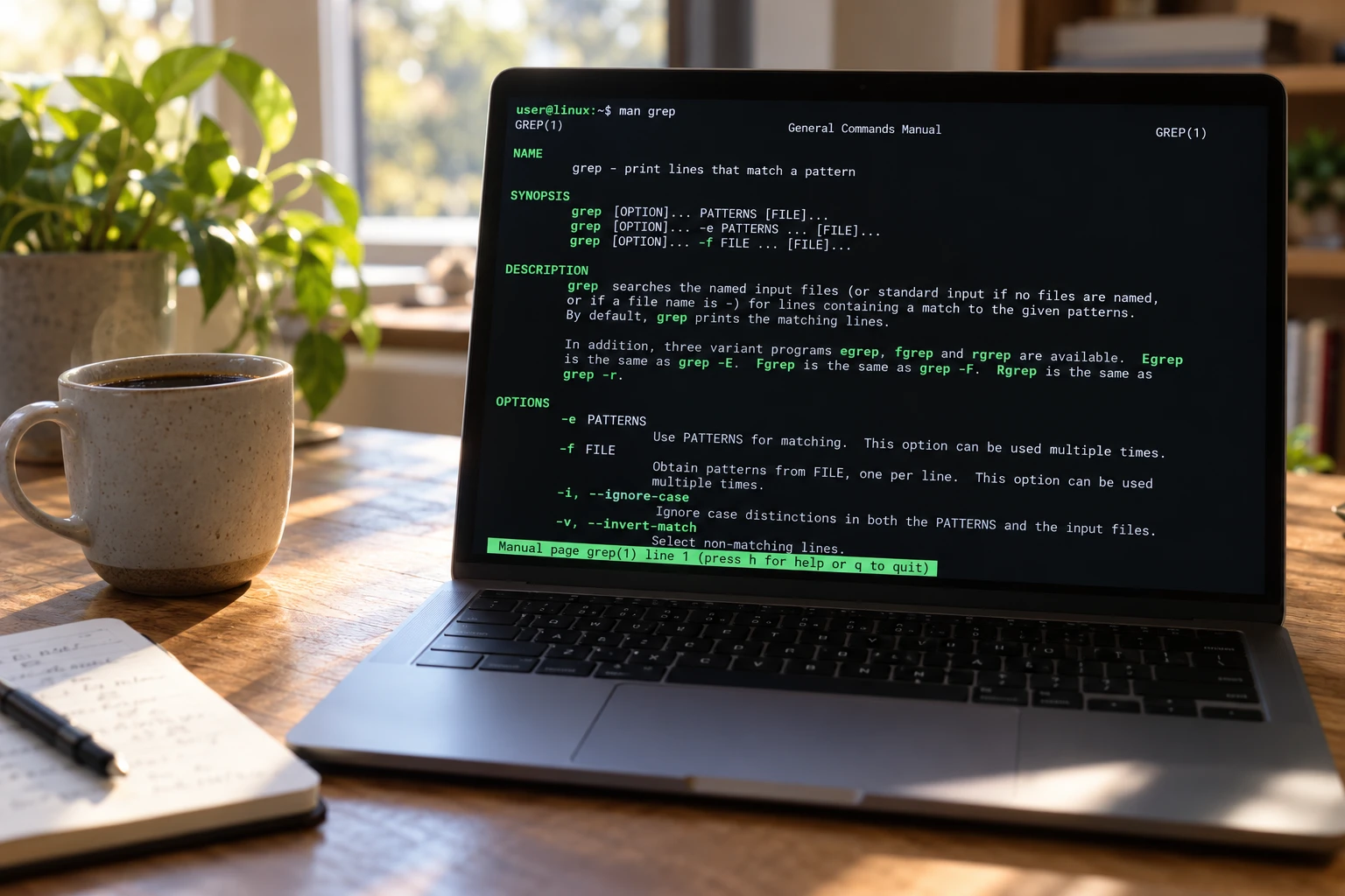 Maîtriser la commande man grep pour lire le manuel sans se perdre